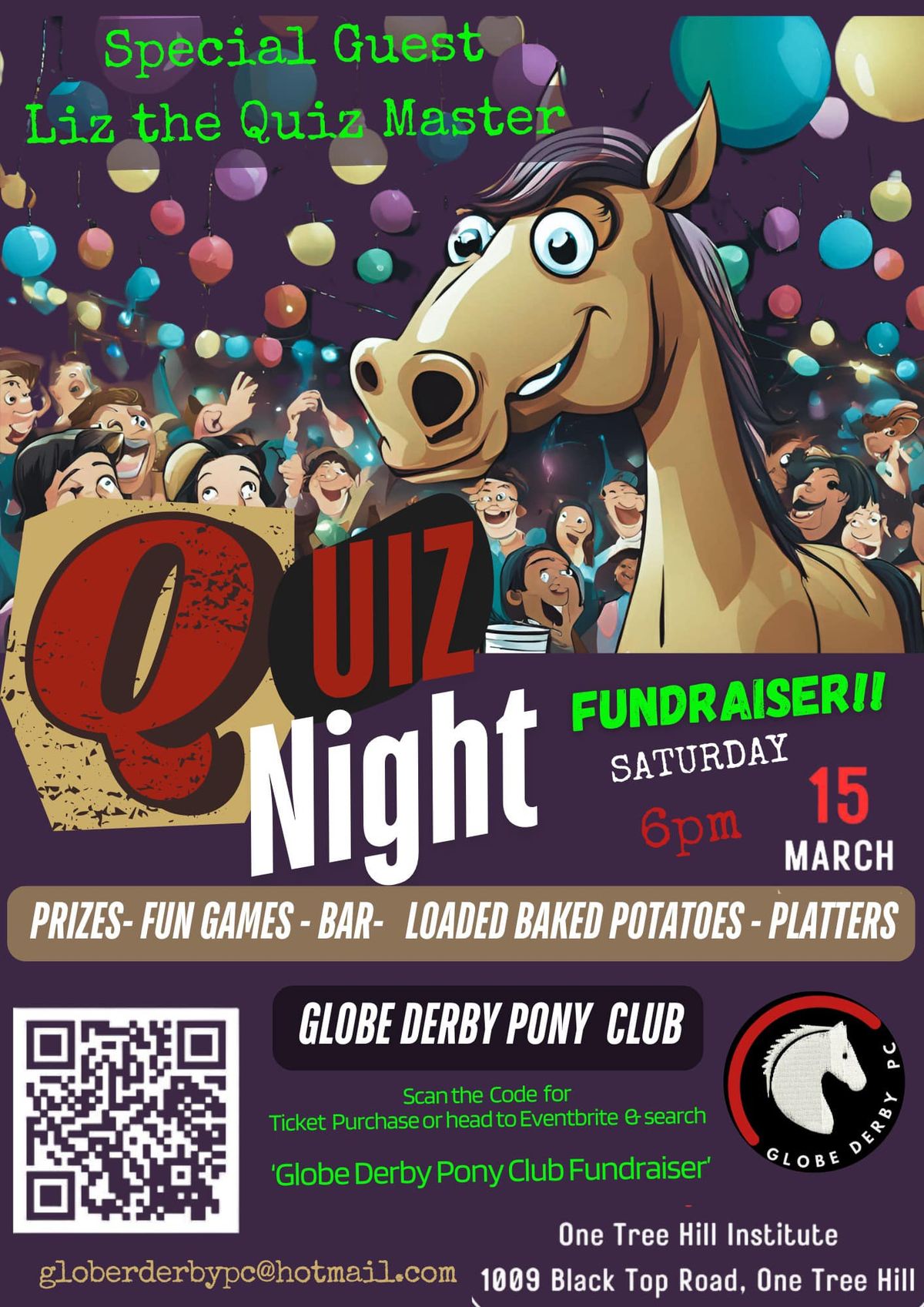 Globe Derby Pony Club Quiz Night Fundraiser