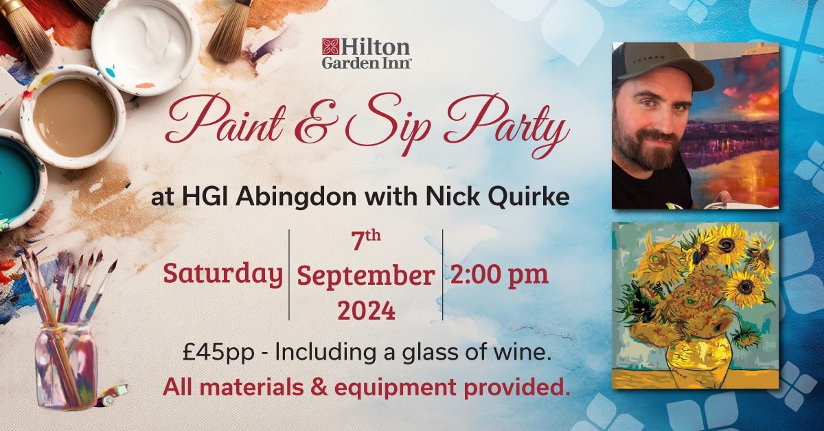 Paint & Sip with Nick Quirke