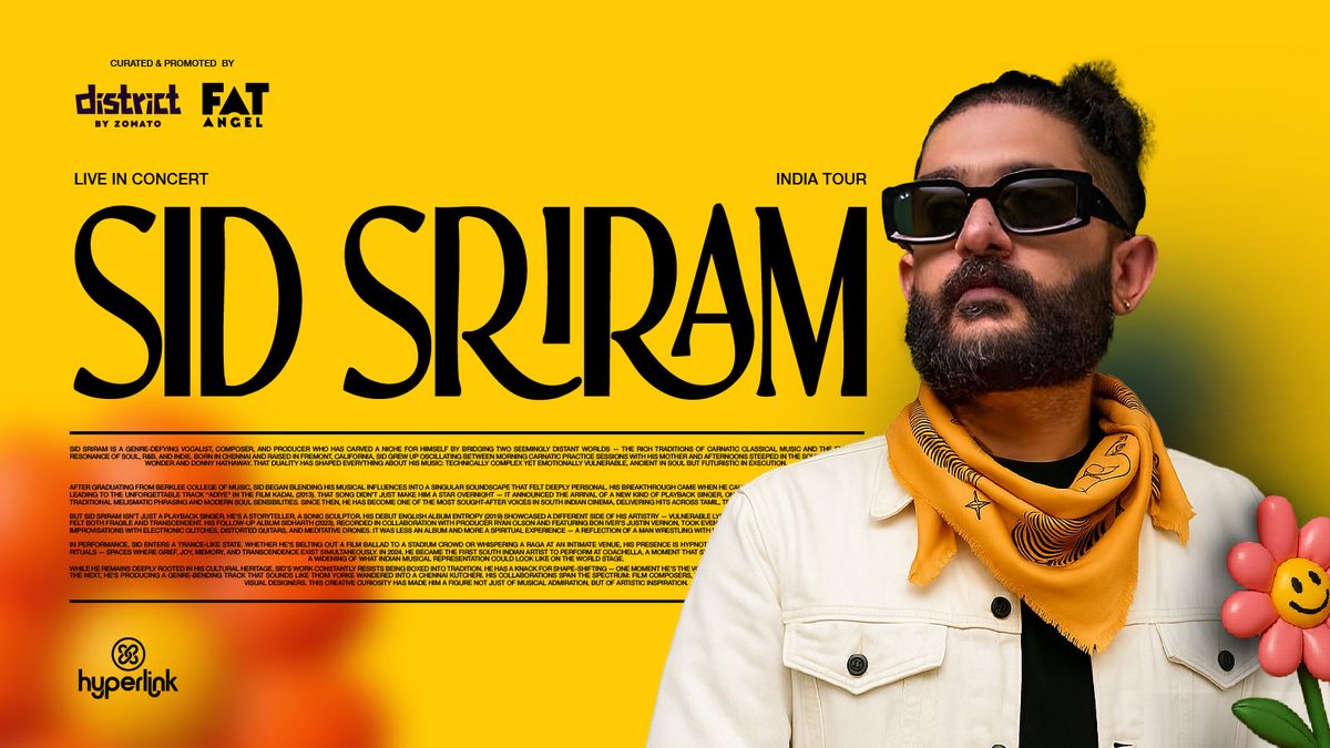 Sid Sriram Live in Concert
