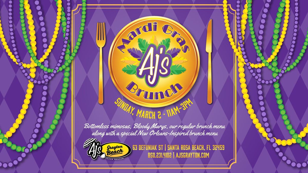 **\ud83c\udf89 Let the Good Times Roll - 6th Annual Mardi Gras Celebration at AJ's Grayton Beach! \ud83c\udfad**