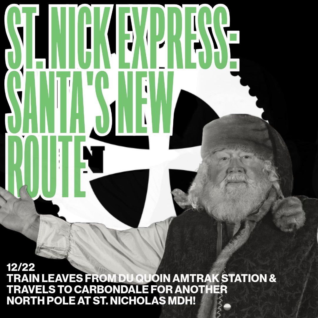 Santa's New Route: Du Quoin to Carbondale on the St. Nick Express 12\/22\/2024