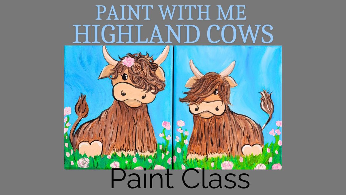 Paint with Me Highland Cows