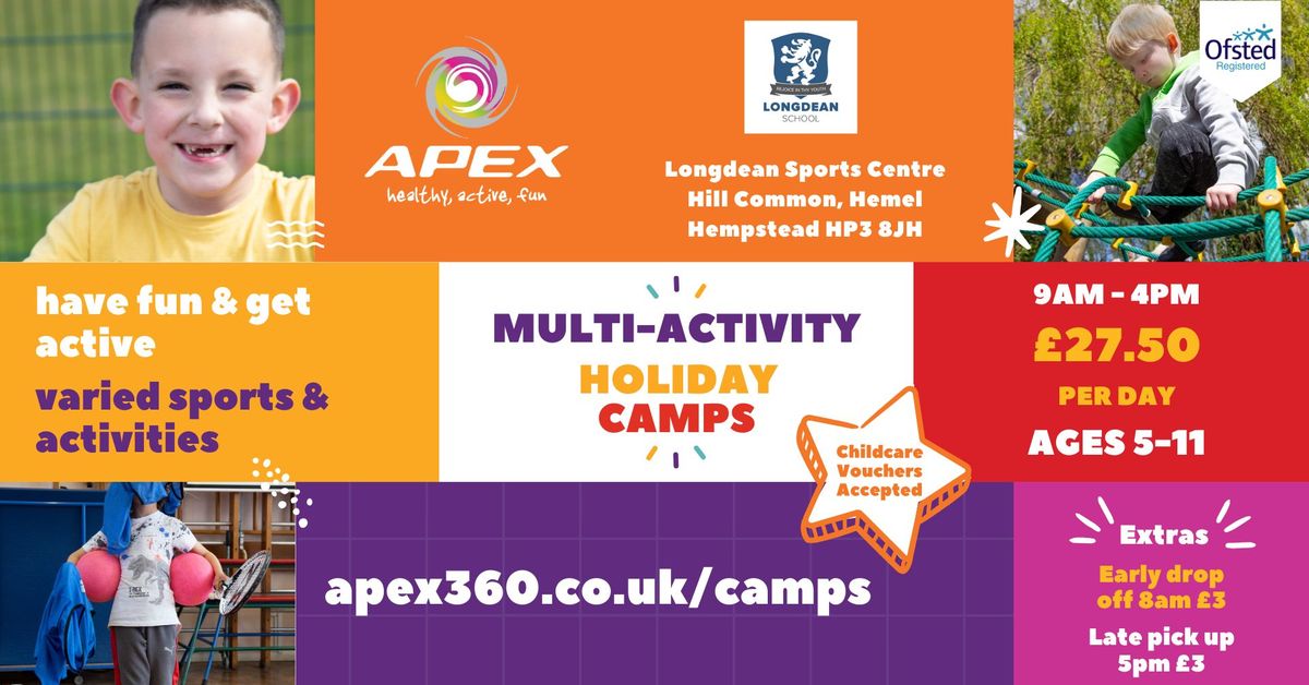 Apex OCTOBER Multi-Activity Holiday Camp - Hemel Hempstead