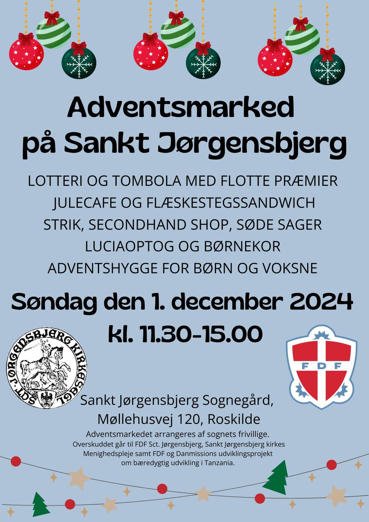 Adventsmarked i Sankt J\u00f8rgensbjerg Sogneg\u00e5rd