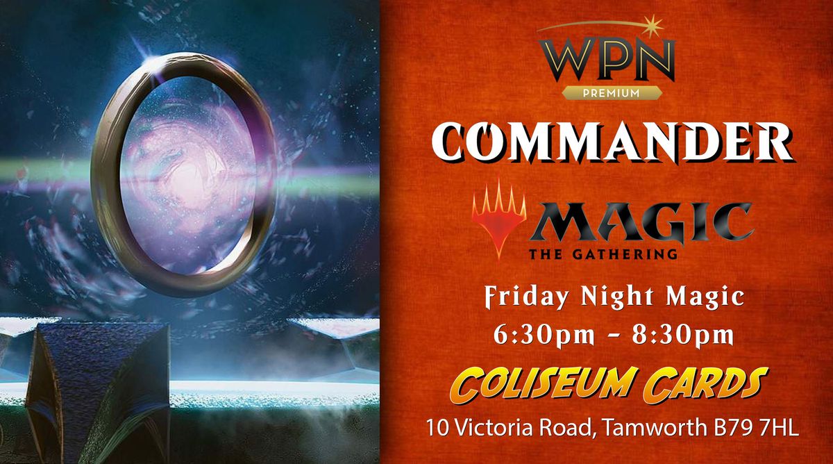 Friday Night Magic Commander Prebook