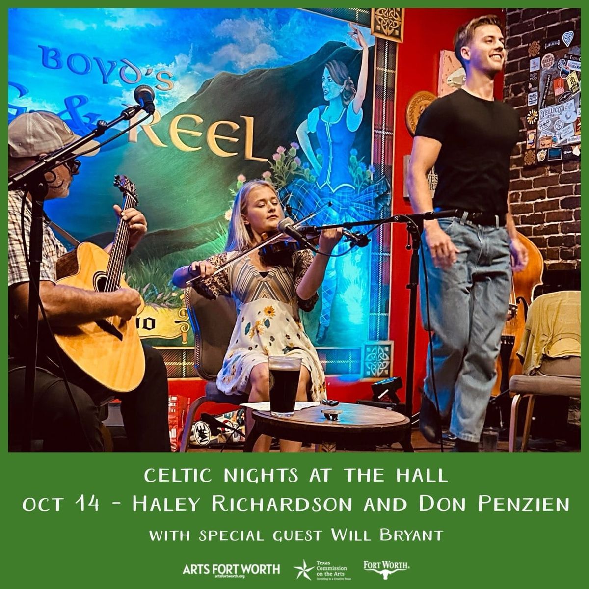 SPH Presents: Celtic Nights with Haley Richardson, Don Penzien and special guest Will Bryant