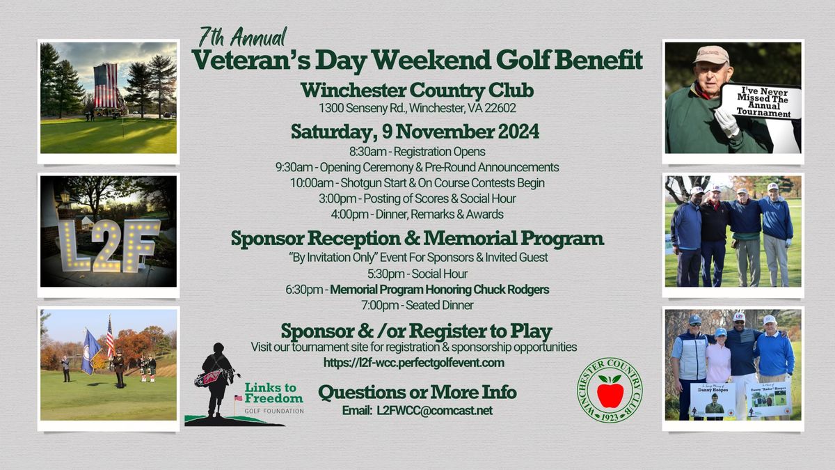 7th Annual Veteran's Day Weekend Golf Benefit