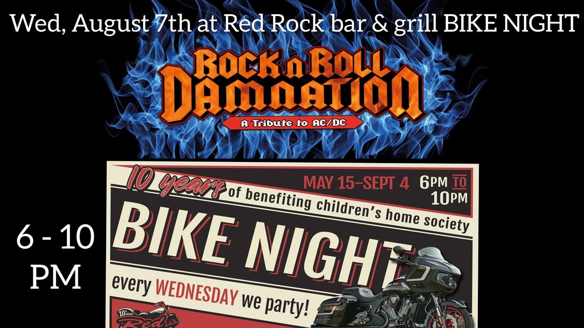 Rock n Roll Damnation (AC\/DC tribute) LIVE at Red Rock bar & grill BIKE NIGHT