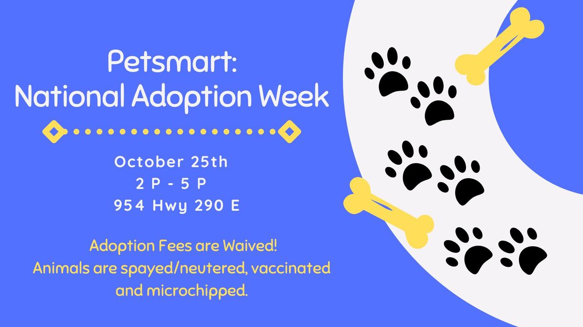 Petsmart National Adoption Week 