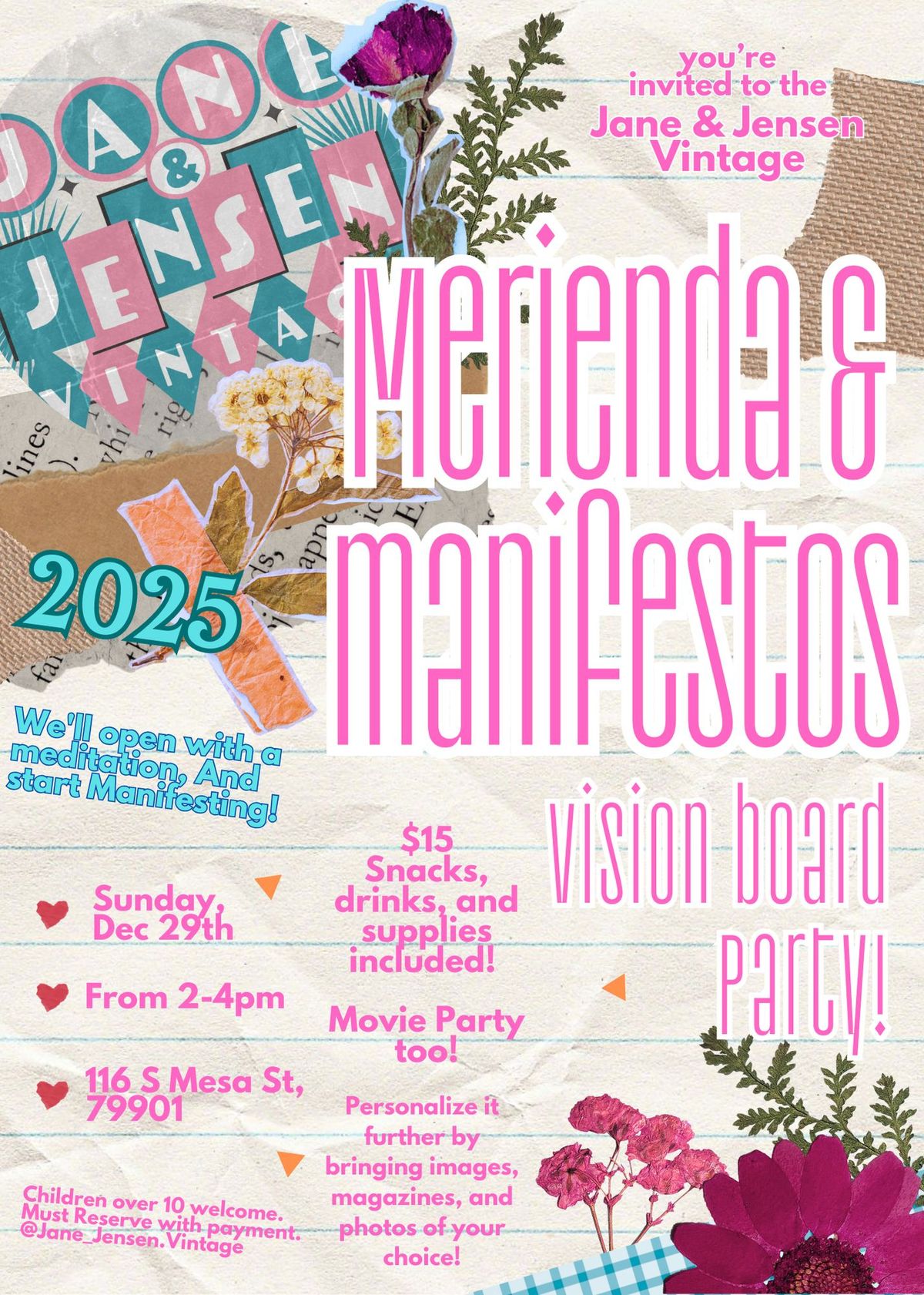 2025 Vision Board Party!