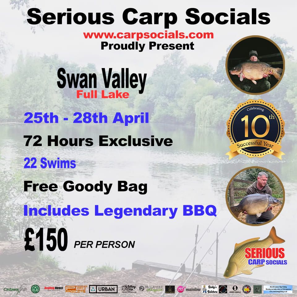 Swan valley lake Serious Carp Socials Exclusive. 