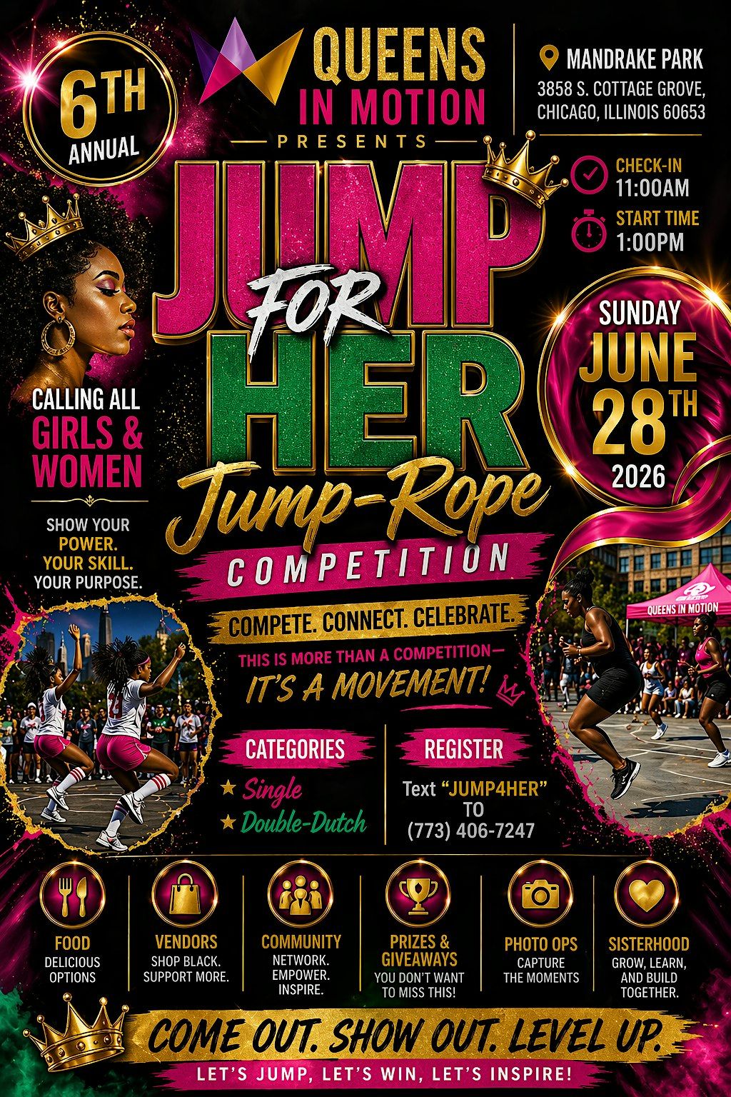 Queens In Motion Presents: 6th Annual Jump For Her Jump-Rope Competition