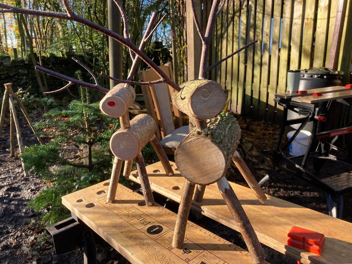 Wooden reindeer workshop