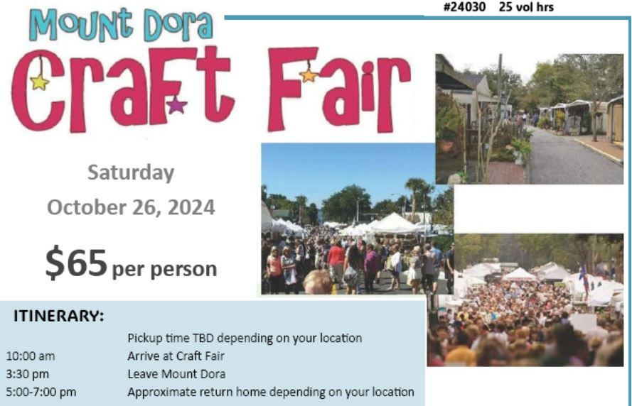 Mount Dora Craft Fair Transportation