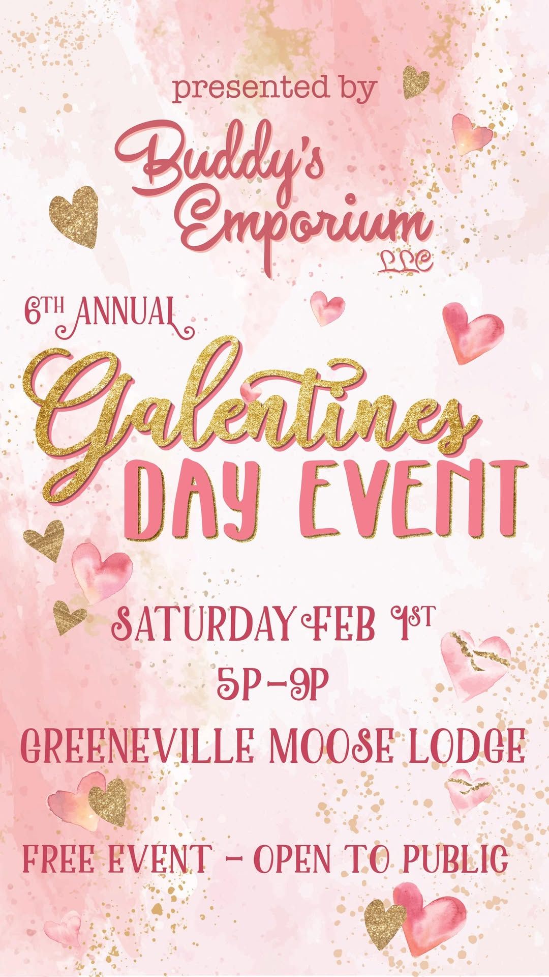 6th Annual Greeneville Galentine\u2019s Day 