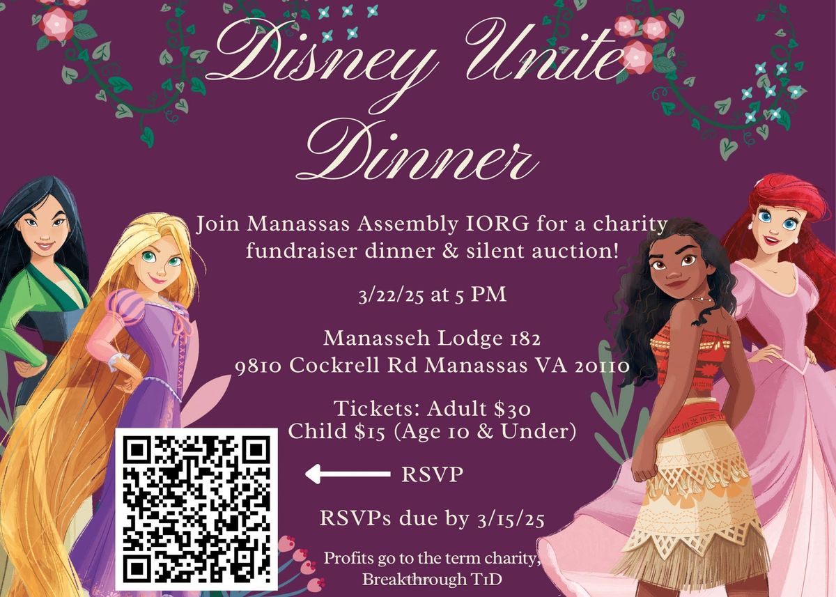 Manassas Assembly I.O.R.G. - Disney Unite Dinner