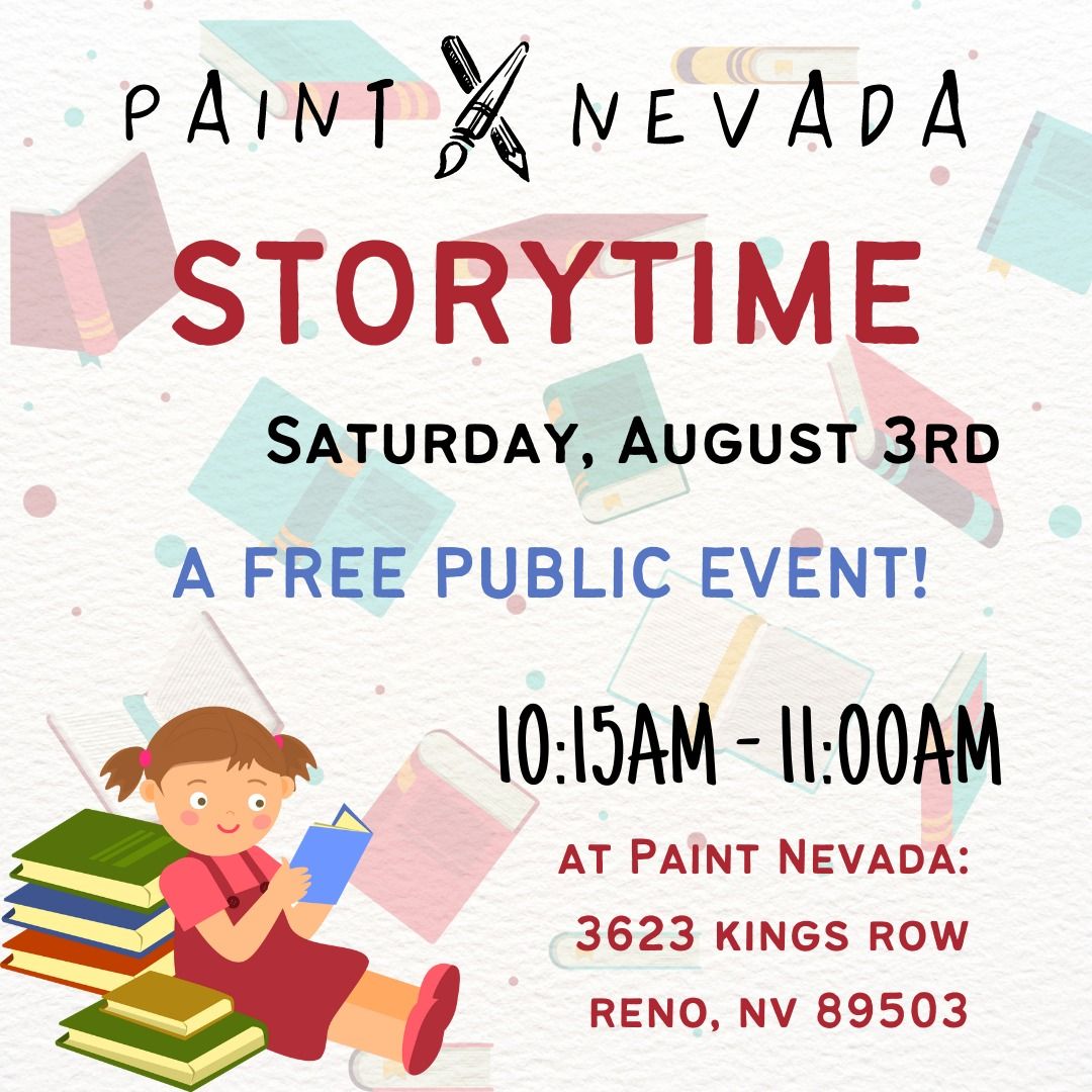 August 3rd Storytime @ Paint Nevada