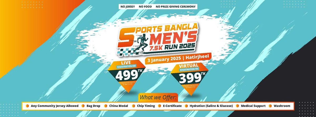 Sports Bangla Men's 7.5K Run 2025