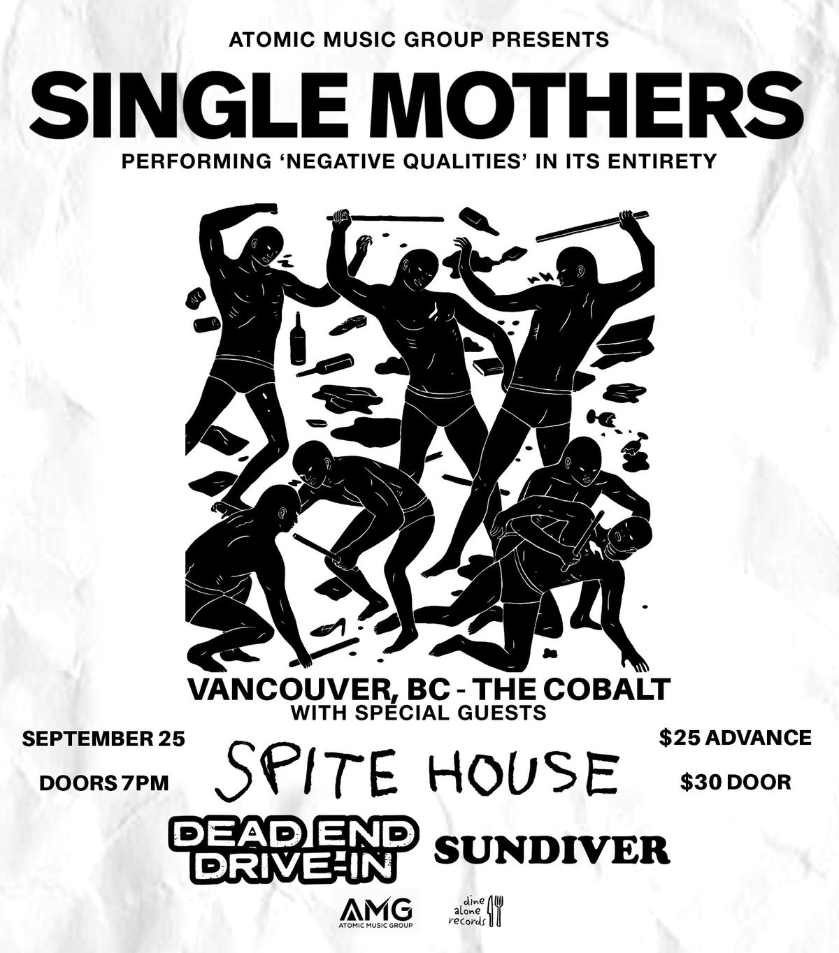 Single Mothers w\/ Spite House, Dead End Drive-In & Sundiver in Vancouver