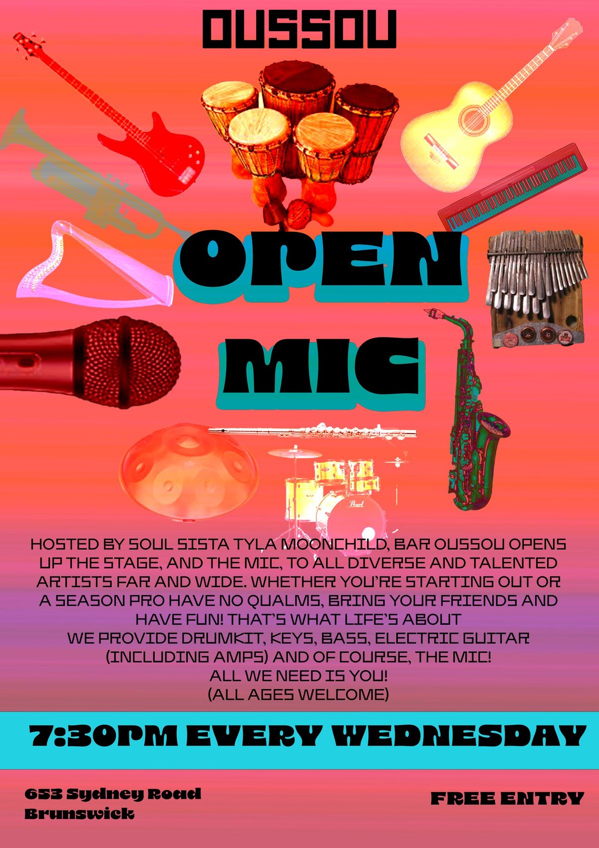 Open Mic @ BAR OUSSOU! 