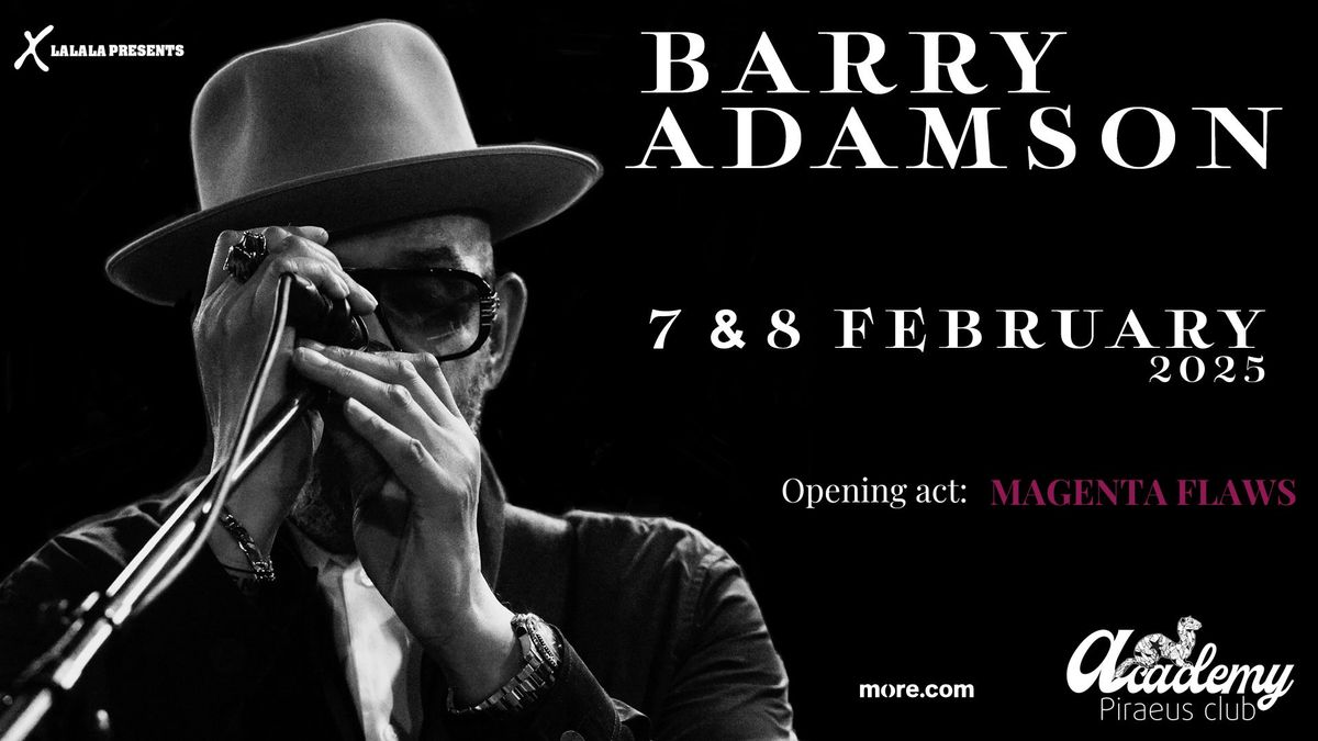 BARRY ADAMSON | 07.02.25 & 08.02.25 | Piraeus Club Academy | Opening act: Magenta Flawsy