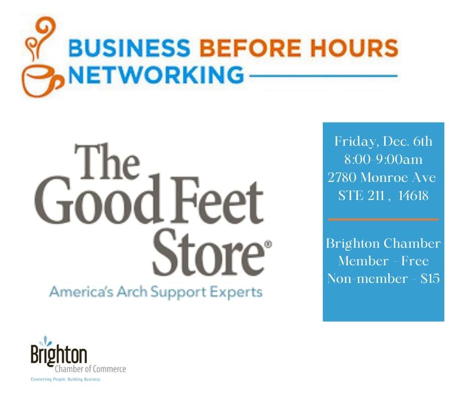 First Friday Business Before Hours Networking at The Good Feet Store