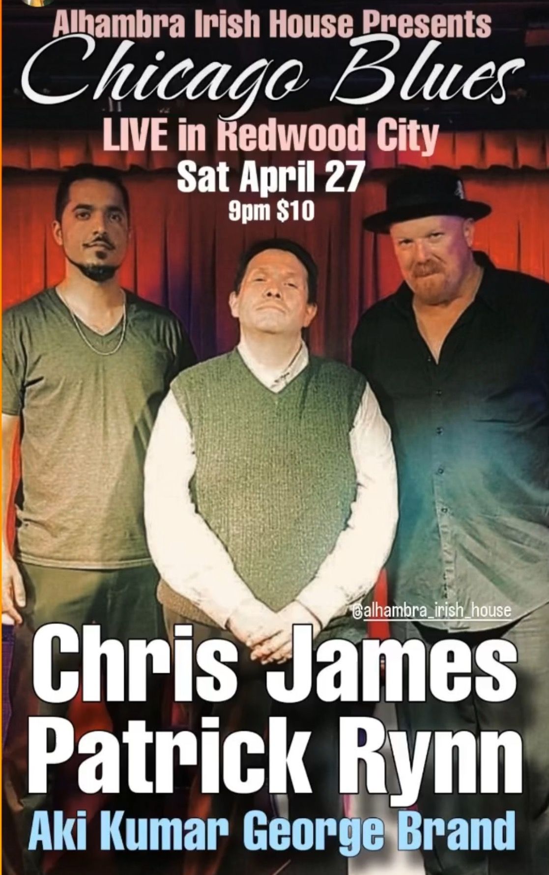 Chicago Blues with Chris James , Patrick Rynn & Aki