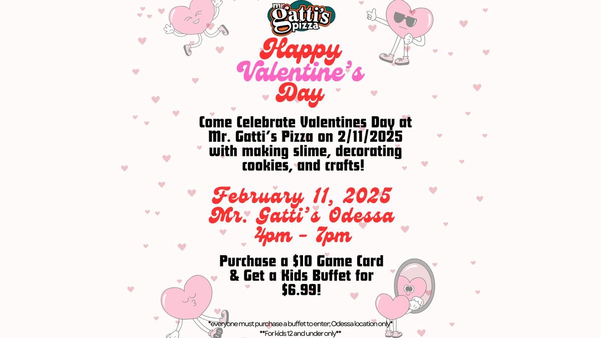 Valentines Fun at Mr. Gatti's Pizza Odessa!