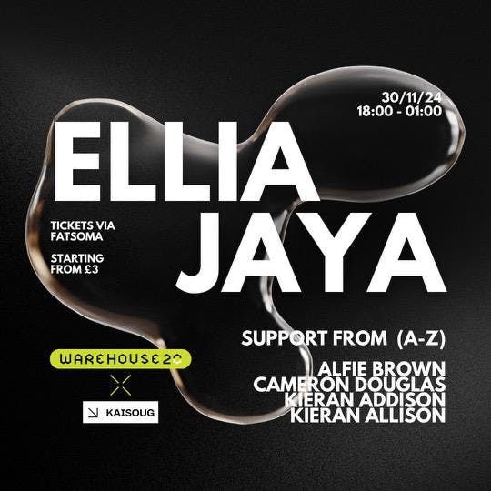 ELLIA JAYA at Warehouse 20 (Newcastle)