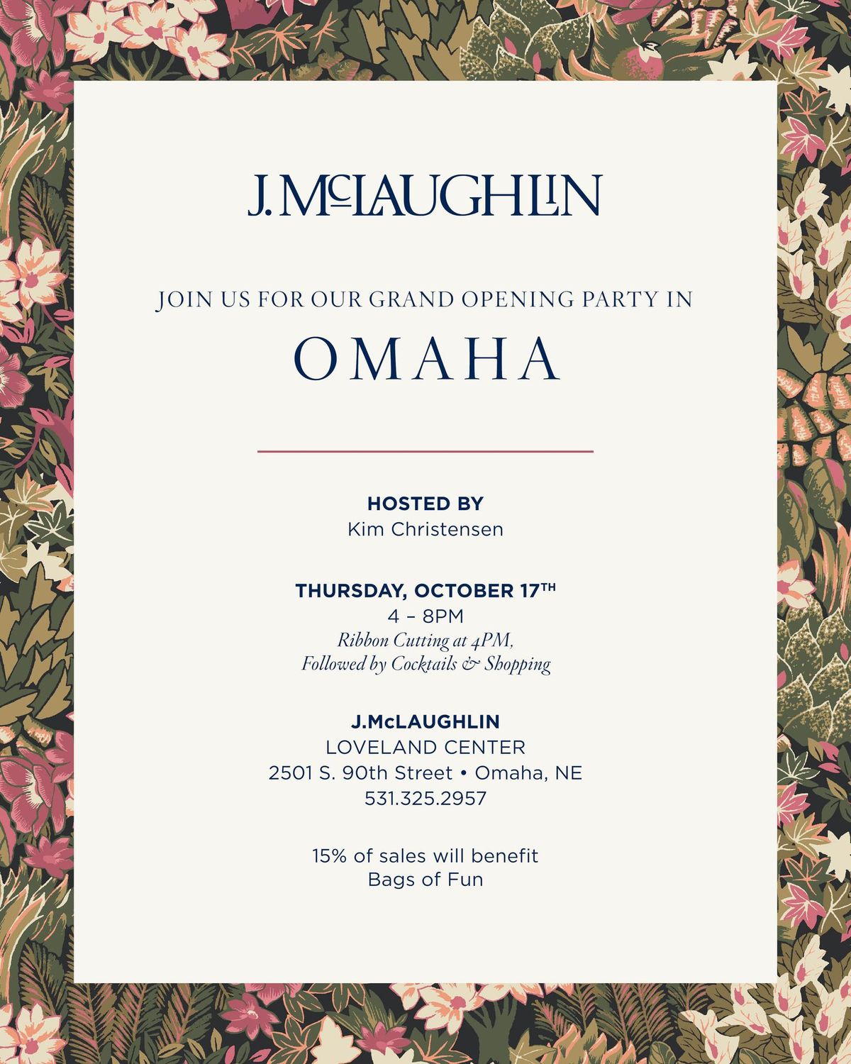 J.  McLaughlin Grand Opening Party