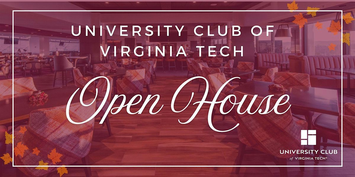 University Club of Virginia Tech Open House!, Lane Stadium, Blacksburg ...