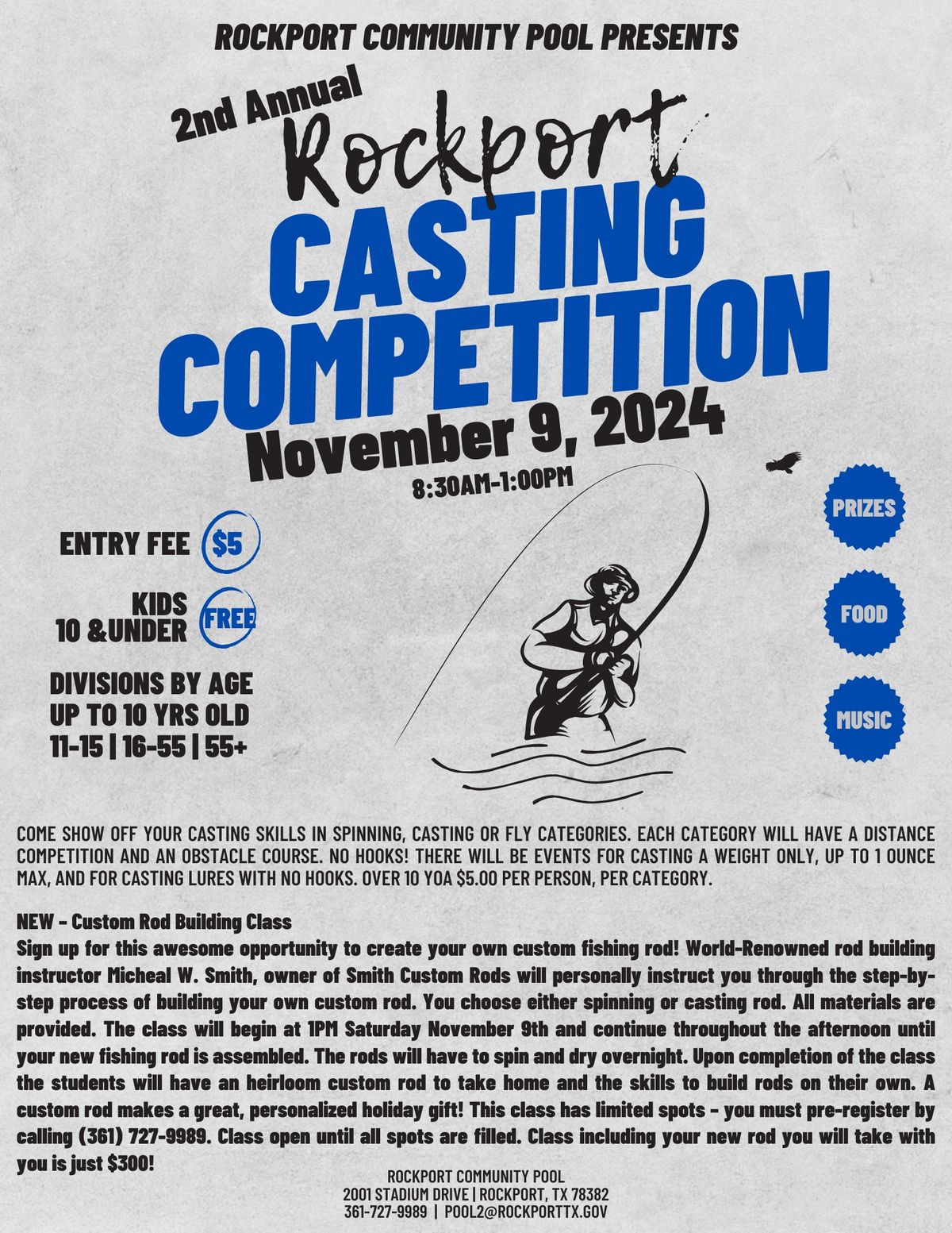 2nd Annual Rockport Casting Competition - Rockport Community Pool