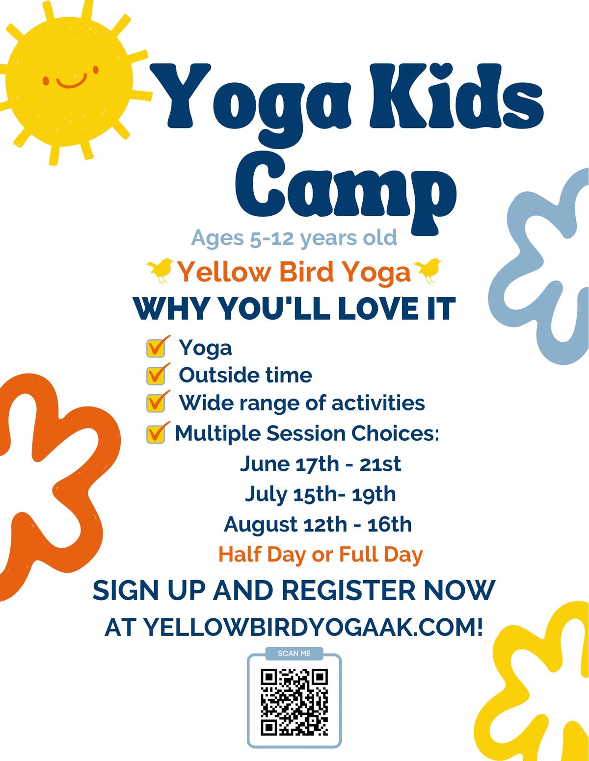 Kids Yoga Camp (multiple sessions available) 