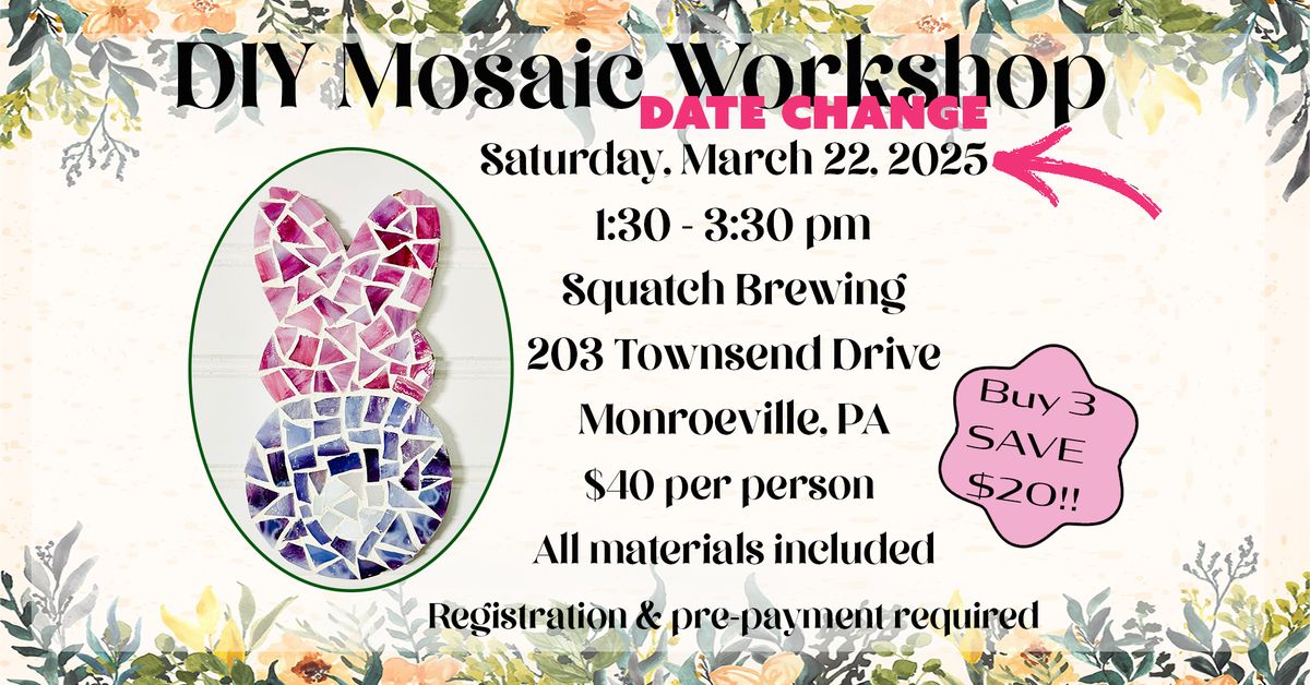 DIY Mosaic Workshop @ Squatch Brewing