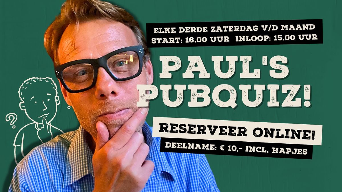 Paul's Pubquiz - Editie 37