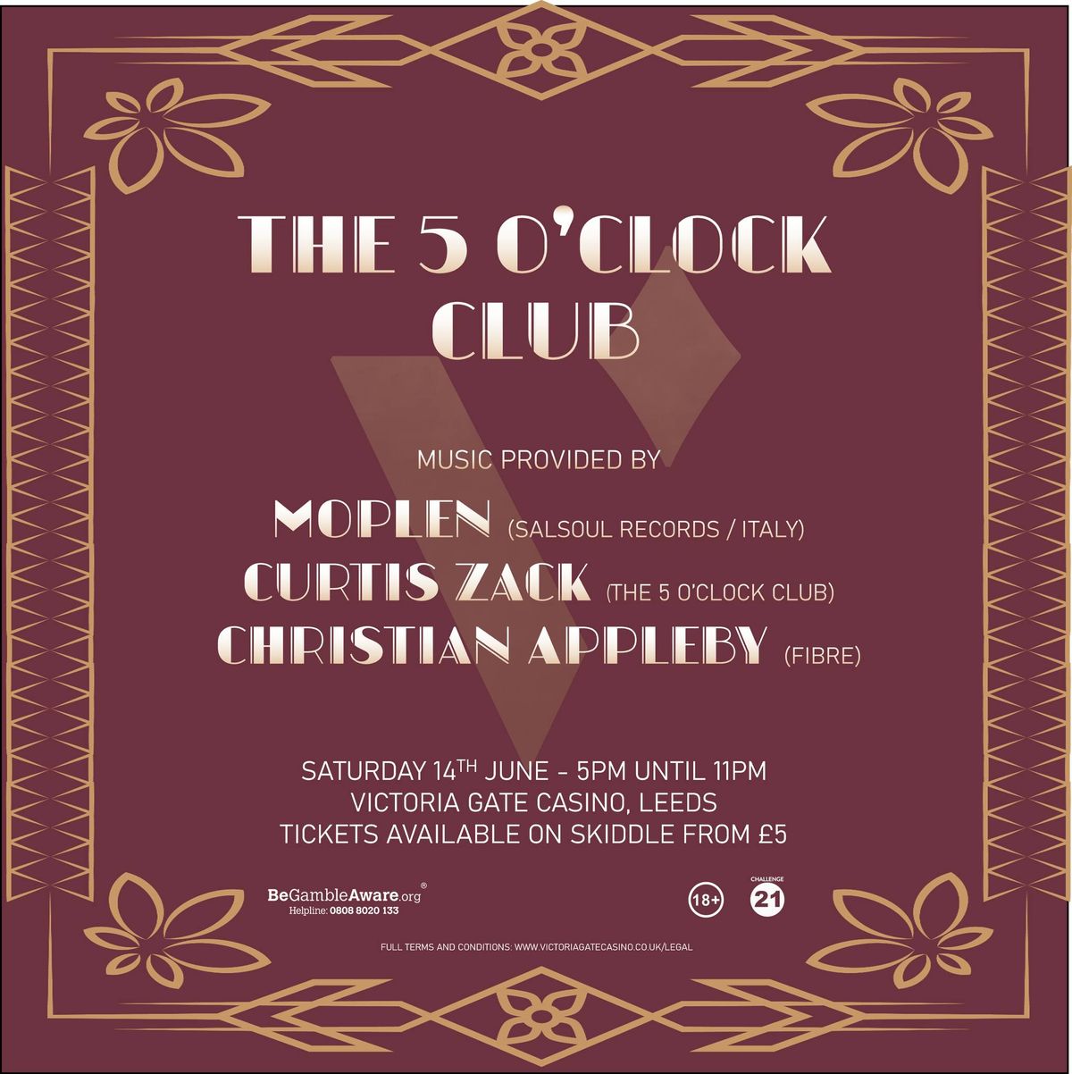 The 5 O'Clock Club - Saturday 14th June 2025