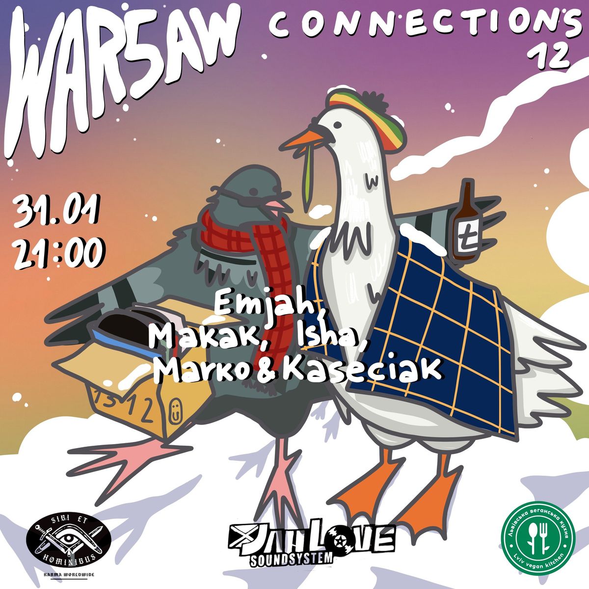 Warsaw Connections #12: Emjah & Makak (Heavy Wave) x Isha (Subroot) x Marko & Kaseciak (Jah Love) 