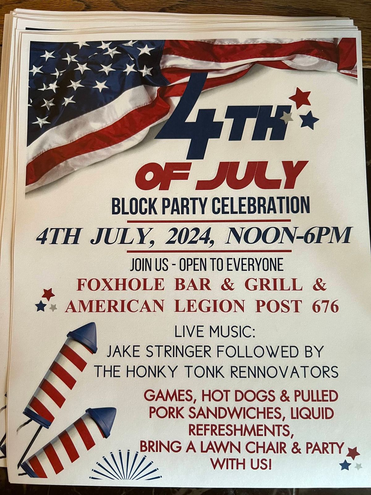 Foxhole 4th of July Block Party!