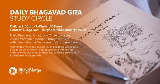 DAILY BHAGAVAD GITA STUDY CIRCLE