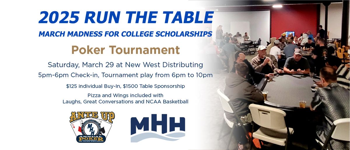 2025 March Madness for College Scholarships Poker Tournament