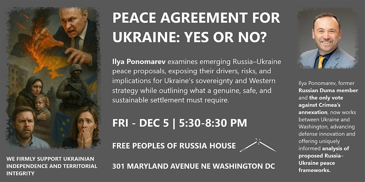 Peace Agreement for Ukraine: Yes or No?