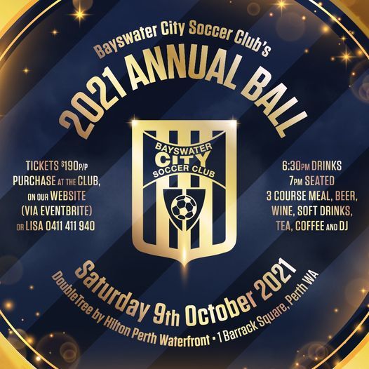 Bayswater City Soccer Club's 2021 Annual Ball