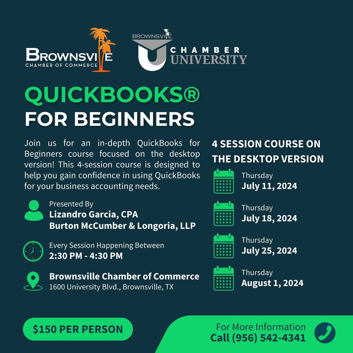 QuickBooks\u00ae for Beginners (4 Session Course)