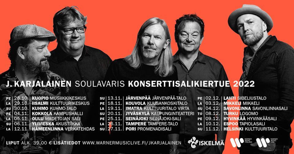J. Karjalainen - Soulavaris -konserttisalikiertue