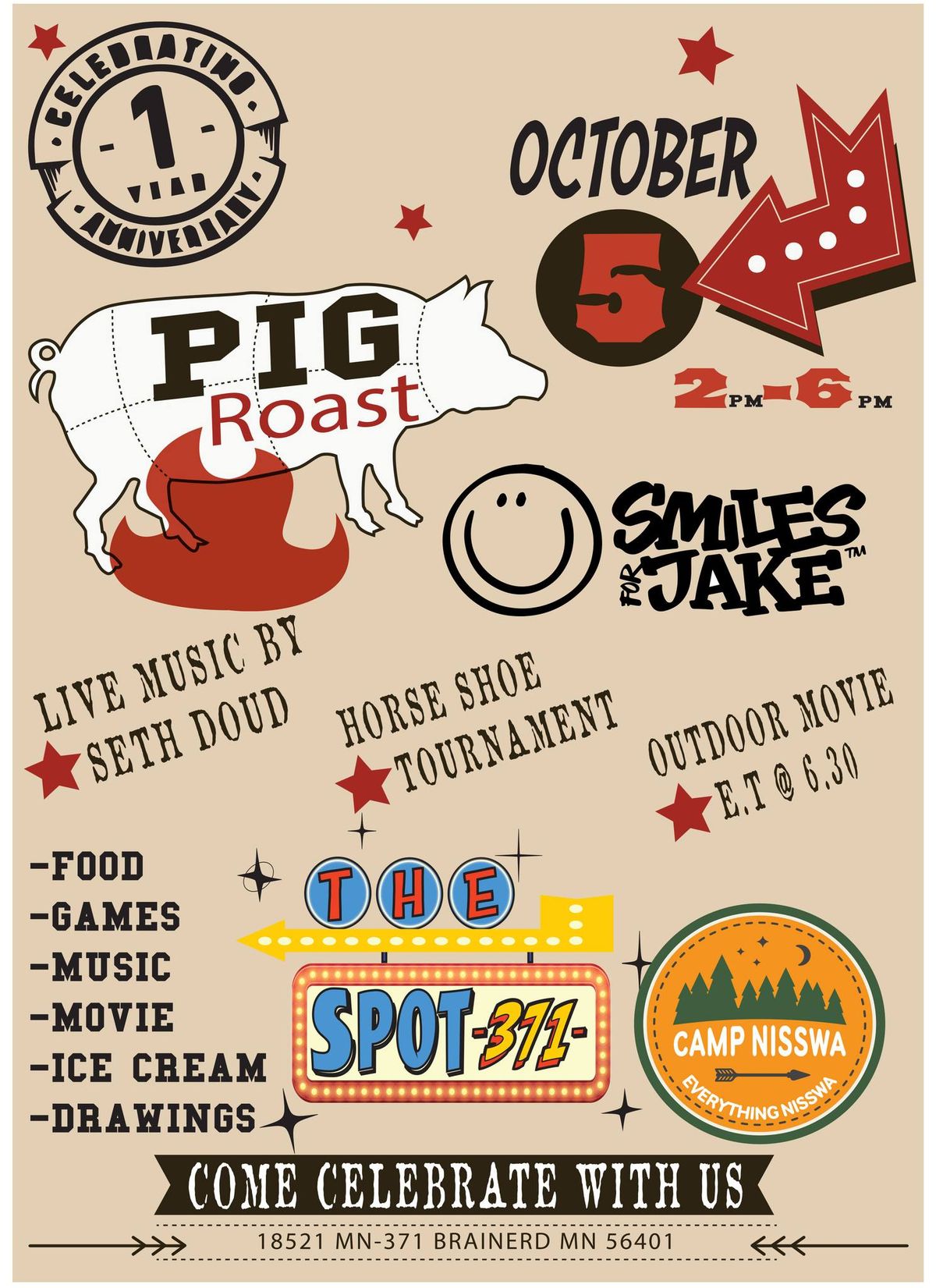 OCT. PIG ROAST (1 YEAR ANNIVERSARY)