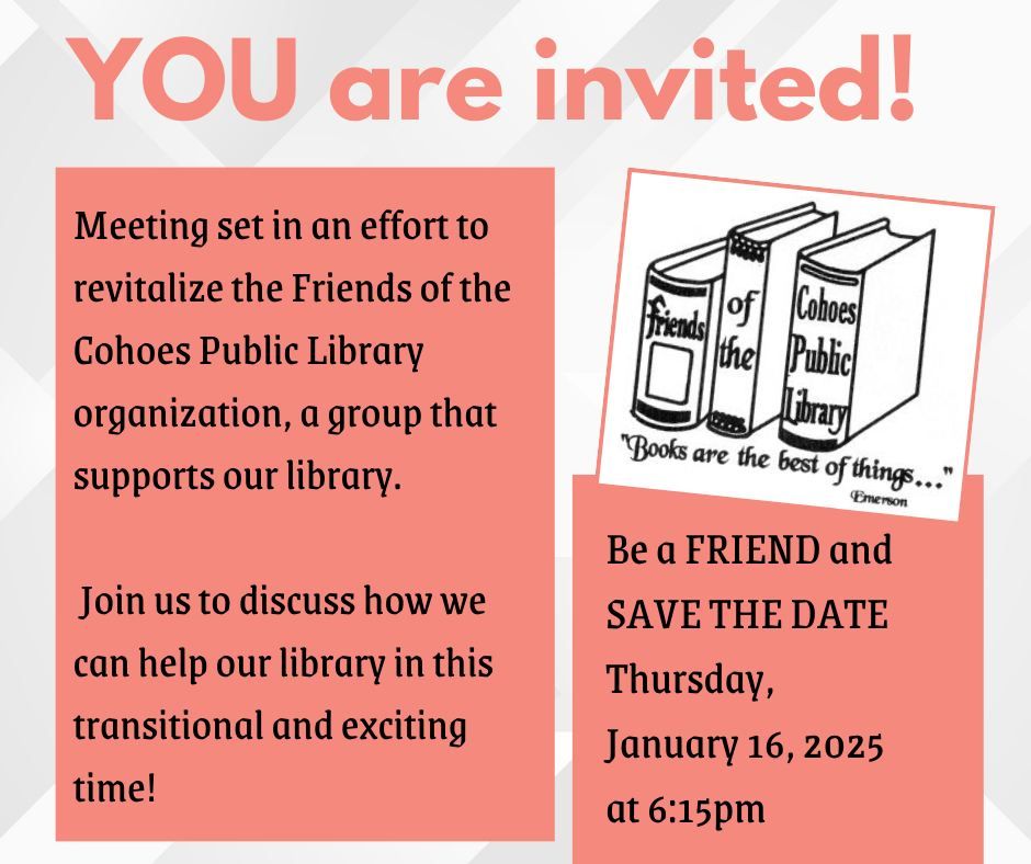 January Friends of the Library meeting