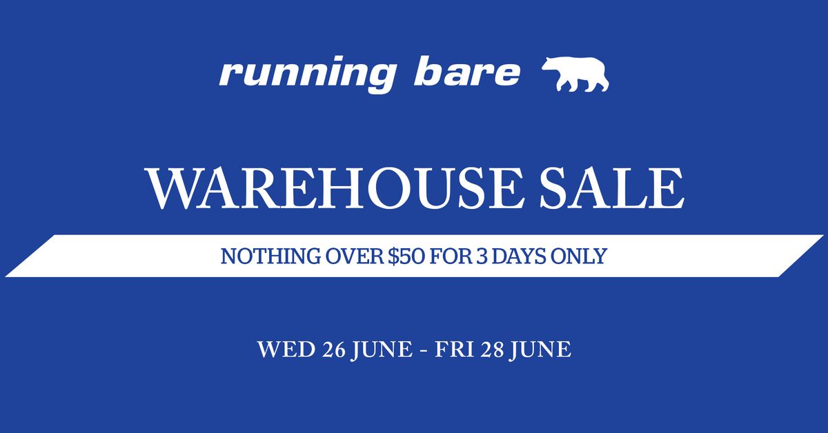 Running Bare Sydney Warehouse Sale