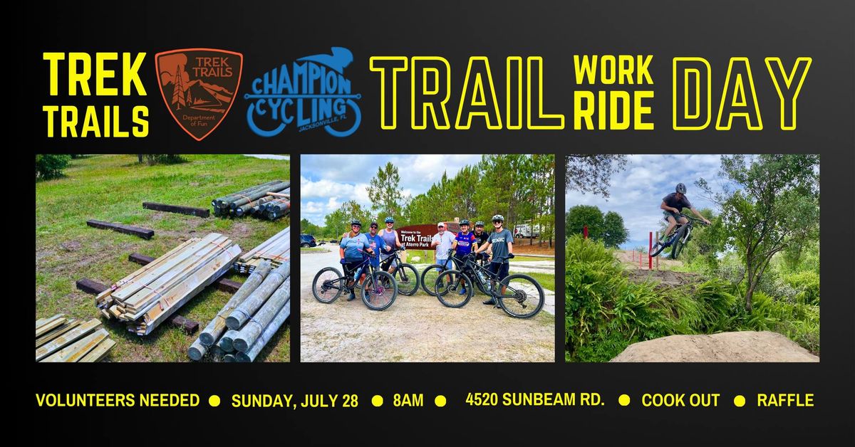Trek Trails x Champion Cycling Trail Work\/Ride\/Cookout Day