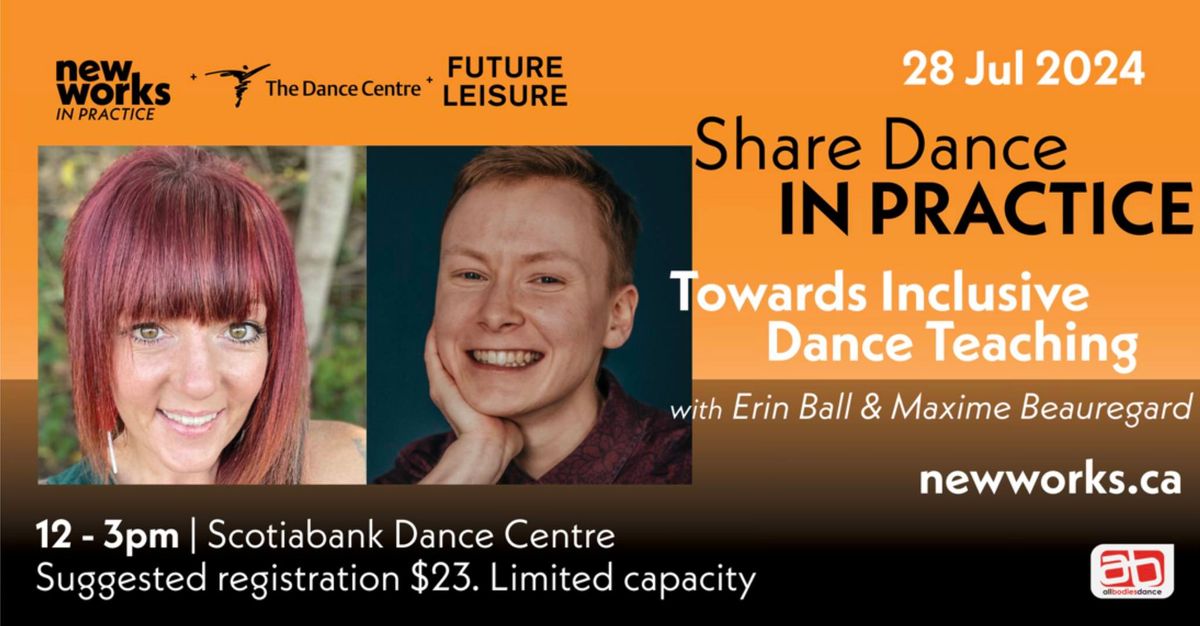 Share Dance In Practice | Towards Inclusive Dance Teaching with Erin Ball & Maxime Beauregard