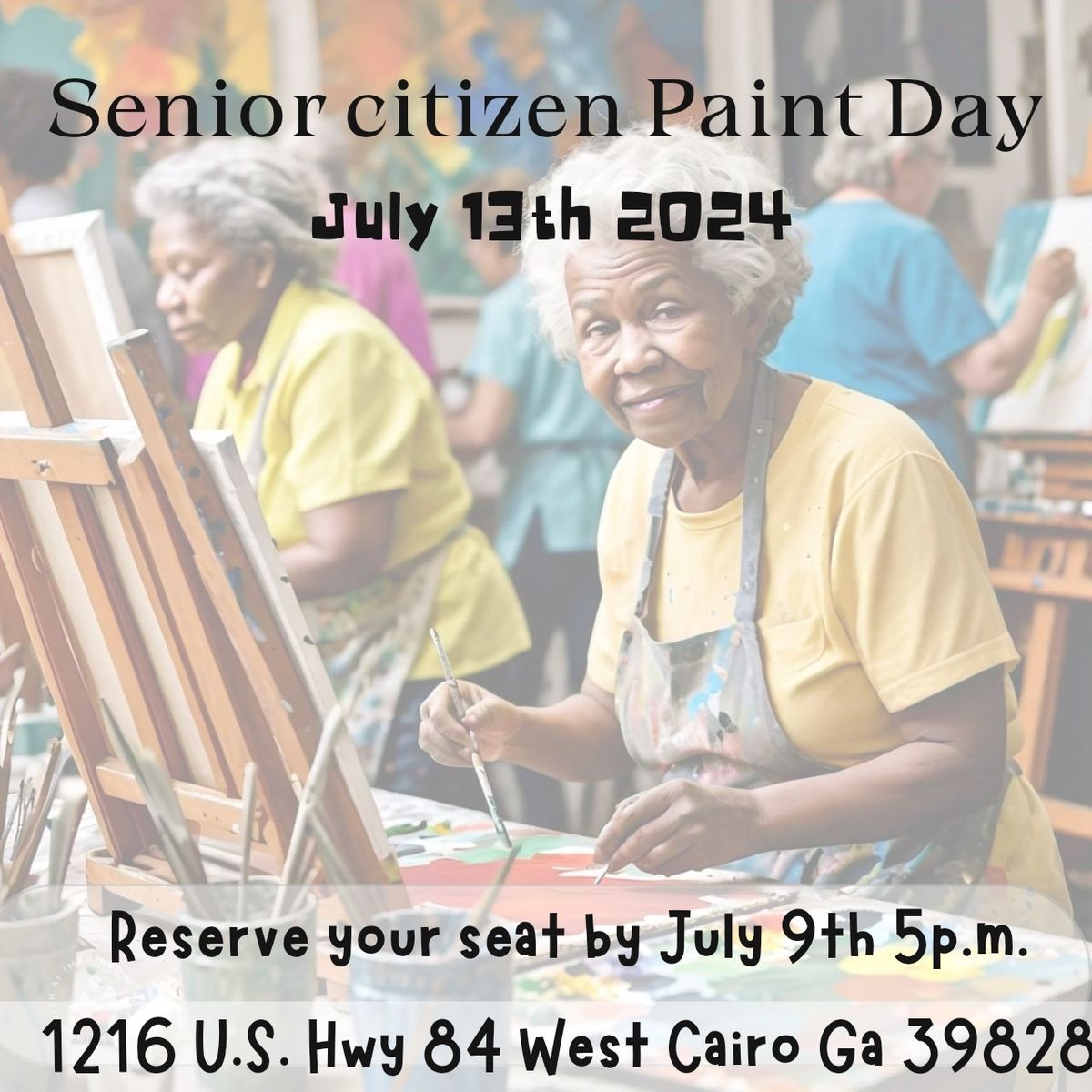 Senior Citizen Paint Day